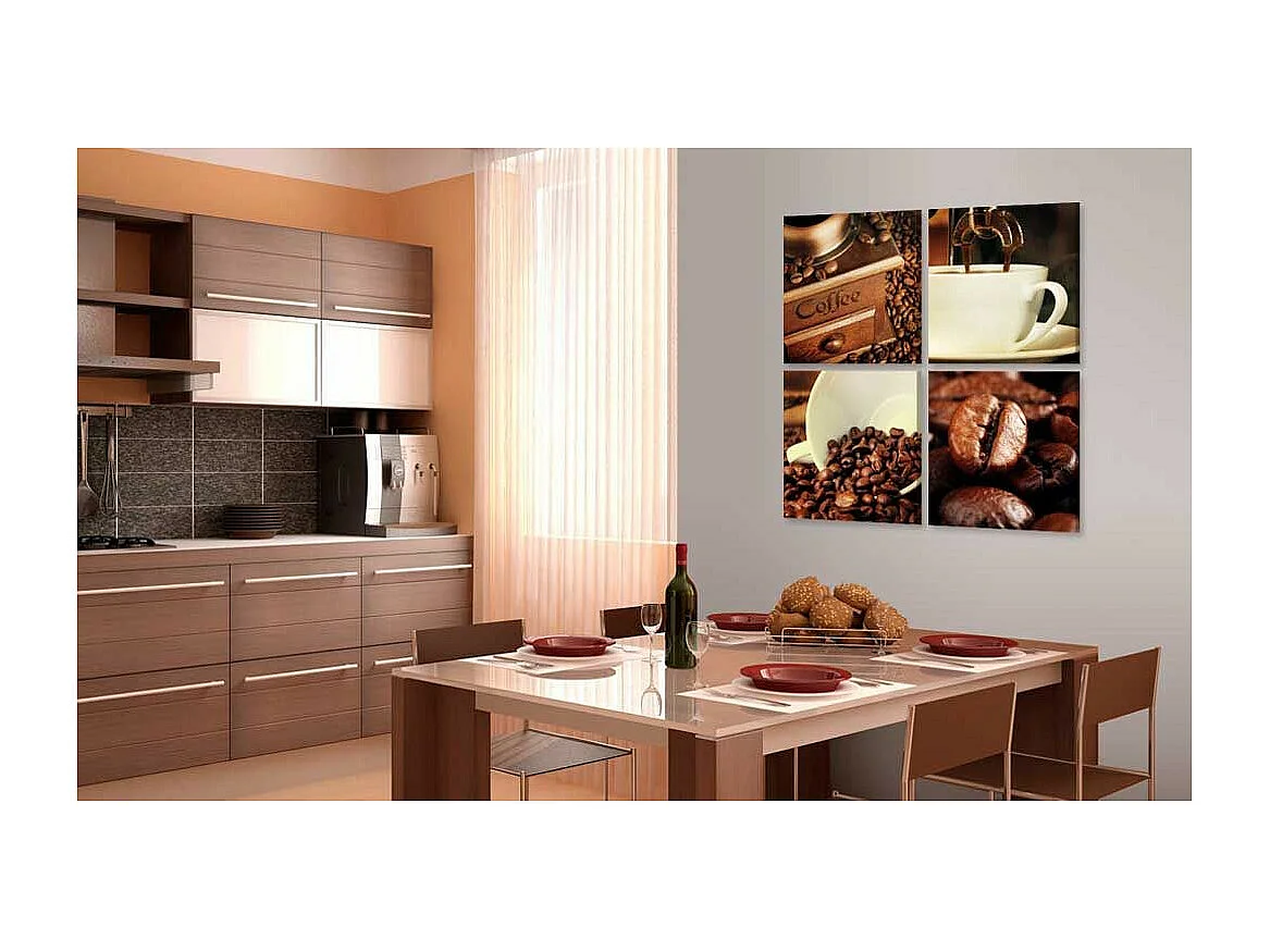 Tableau Imprimé "Coffee Tasting" 80 x 80 cm