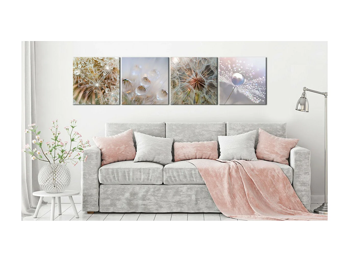 Tableau Imprimé "Morning Glow" 80 x 80 cm