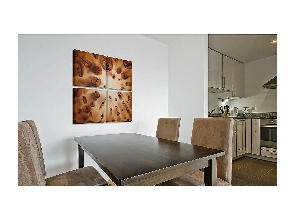 Tableau Imprimé "Energetic Coffee" 80 x 80 cm