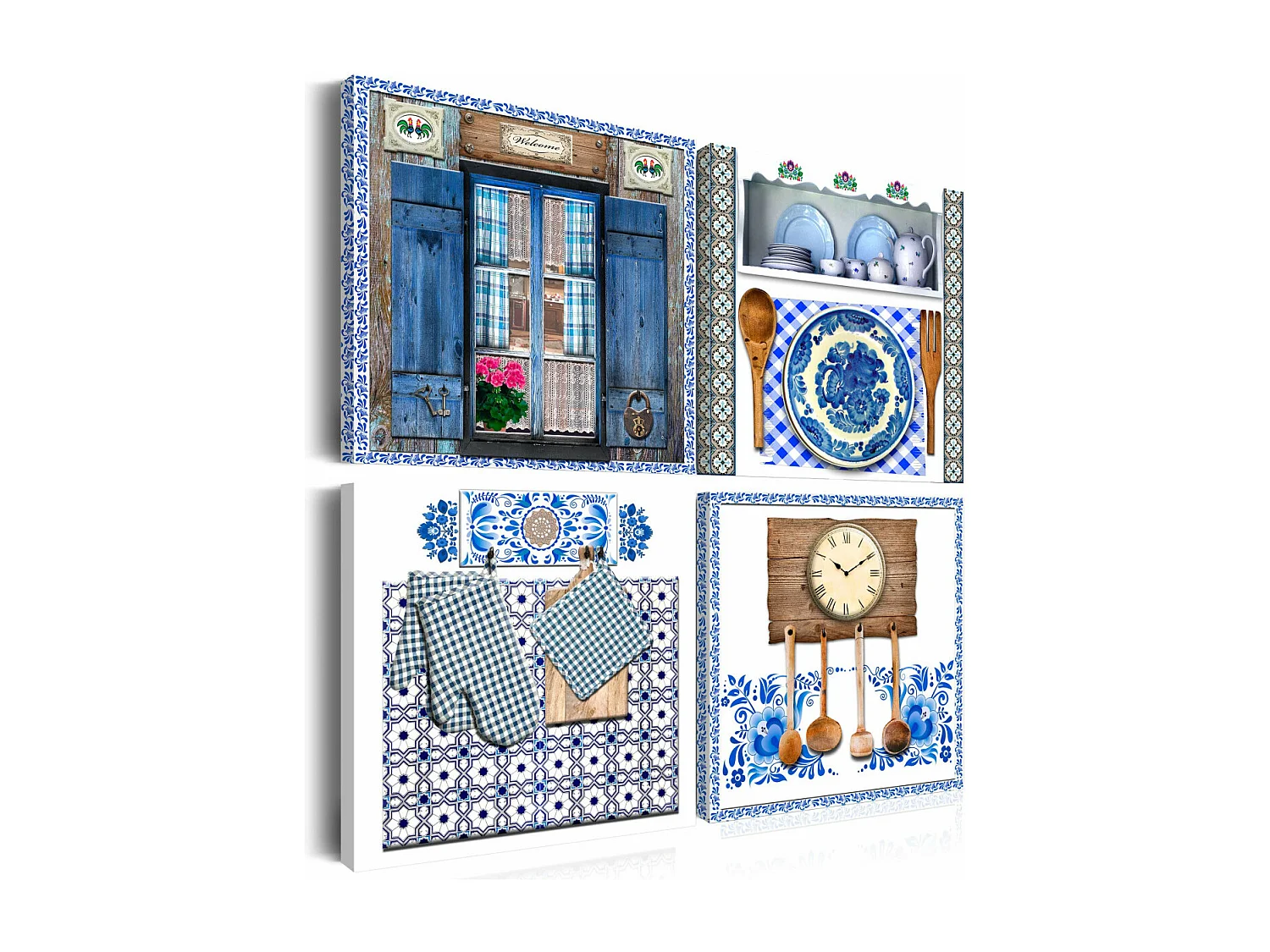 Tableau Imprimé "Tradition de Saveur" 40 x 40 cm