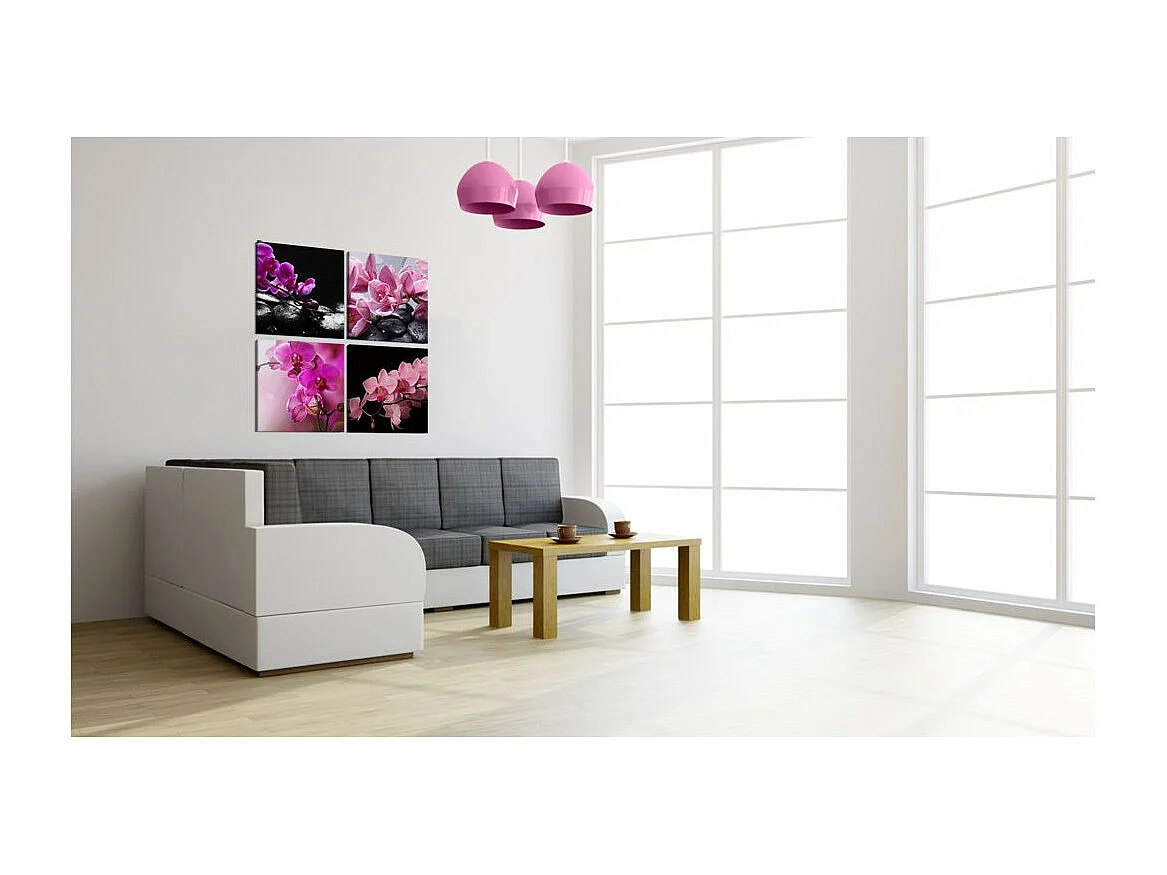 Tableau Imprimé "Orchidées Plus Belles Que Jamais" 80 x 80 cm