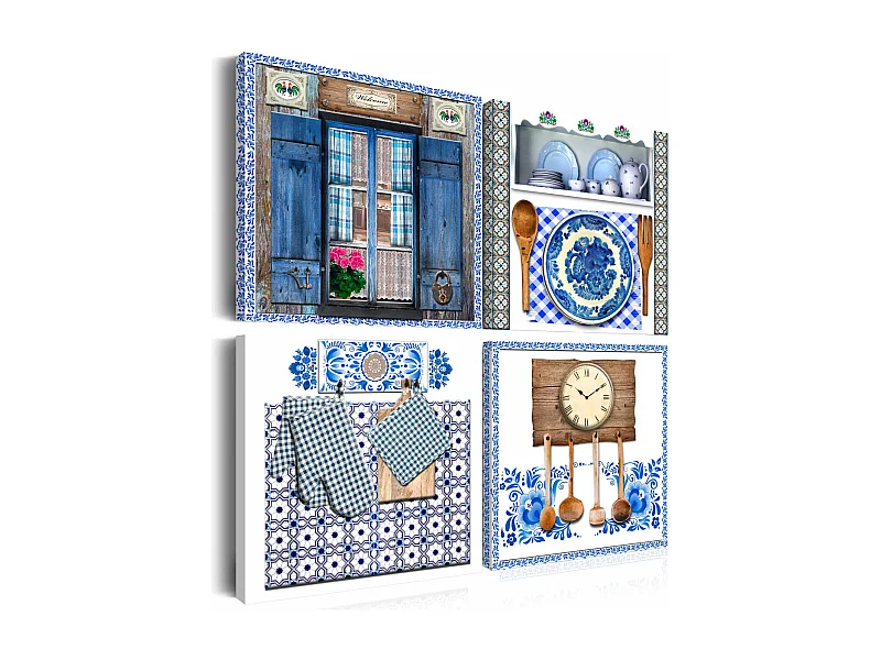 Tableau Imprimé "Tradition de Saveur" 80 x 80 cm