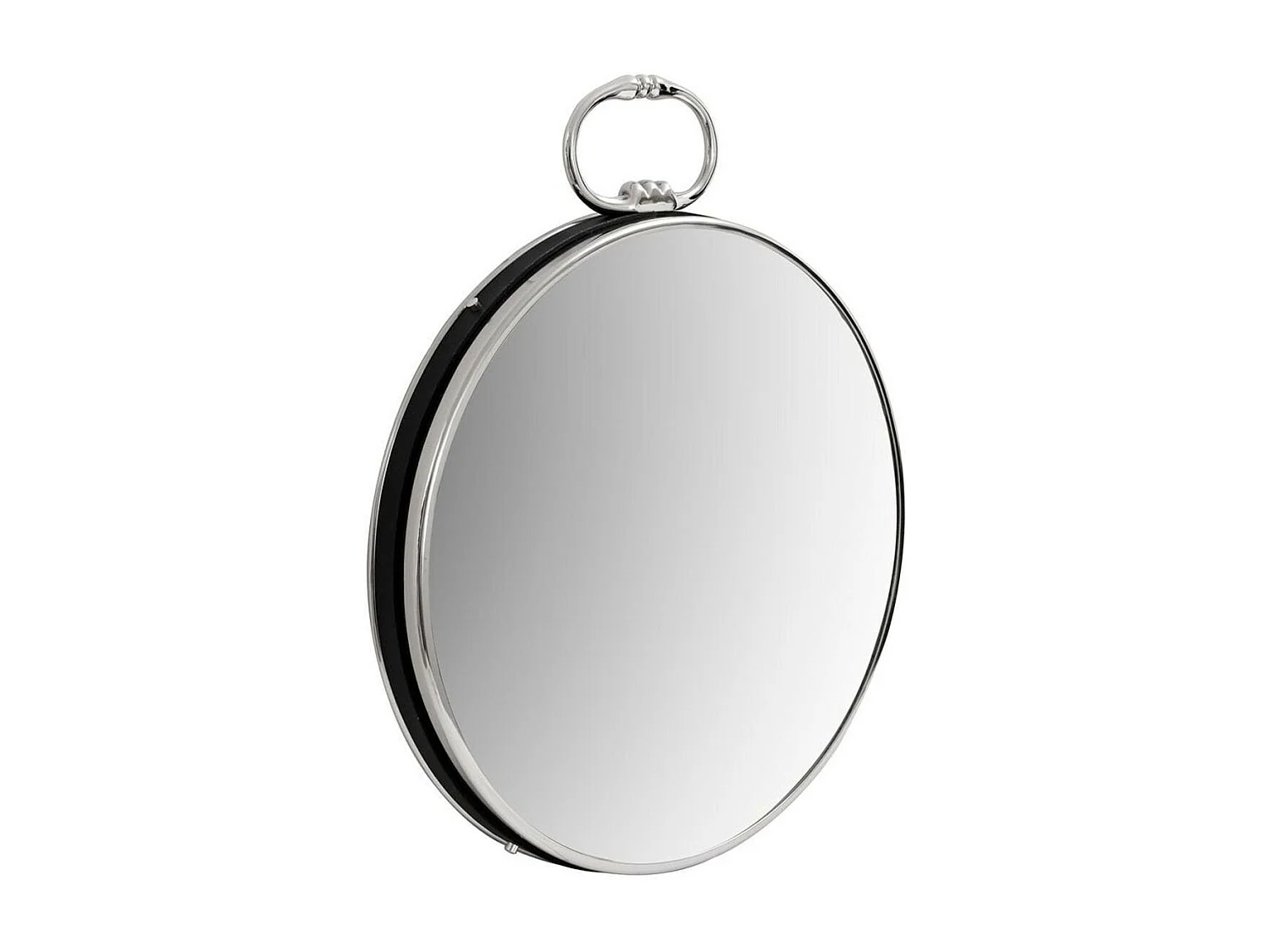 Miroir Mural Design "Eleganca" 62cm Argent & Noir