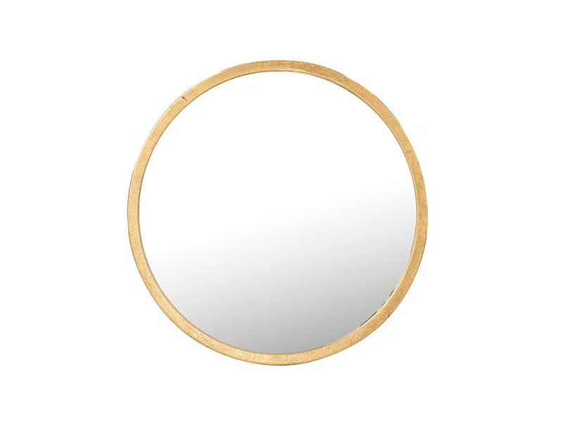 Miroir Mural en Métal Design "Mona" 50cm Or