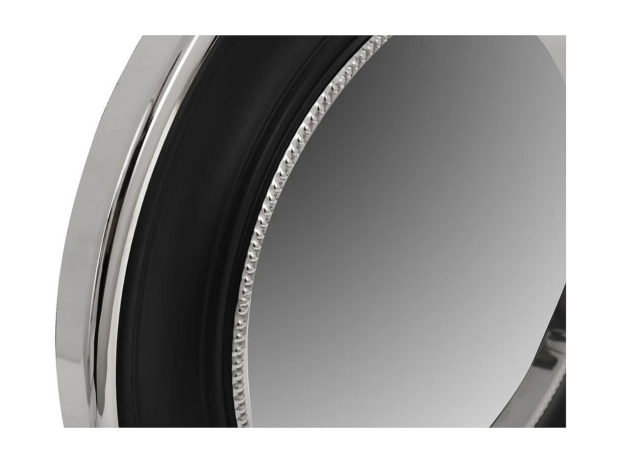 Miroir Mural Design "Eleganca" 45cm Argent & Noir