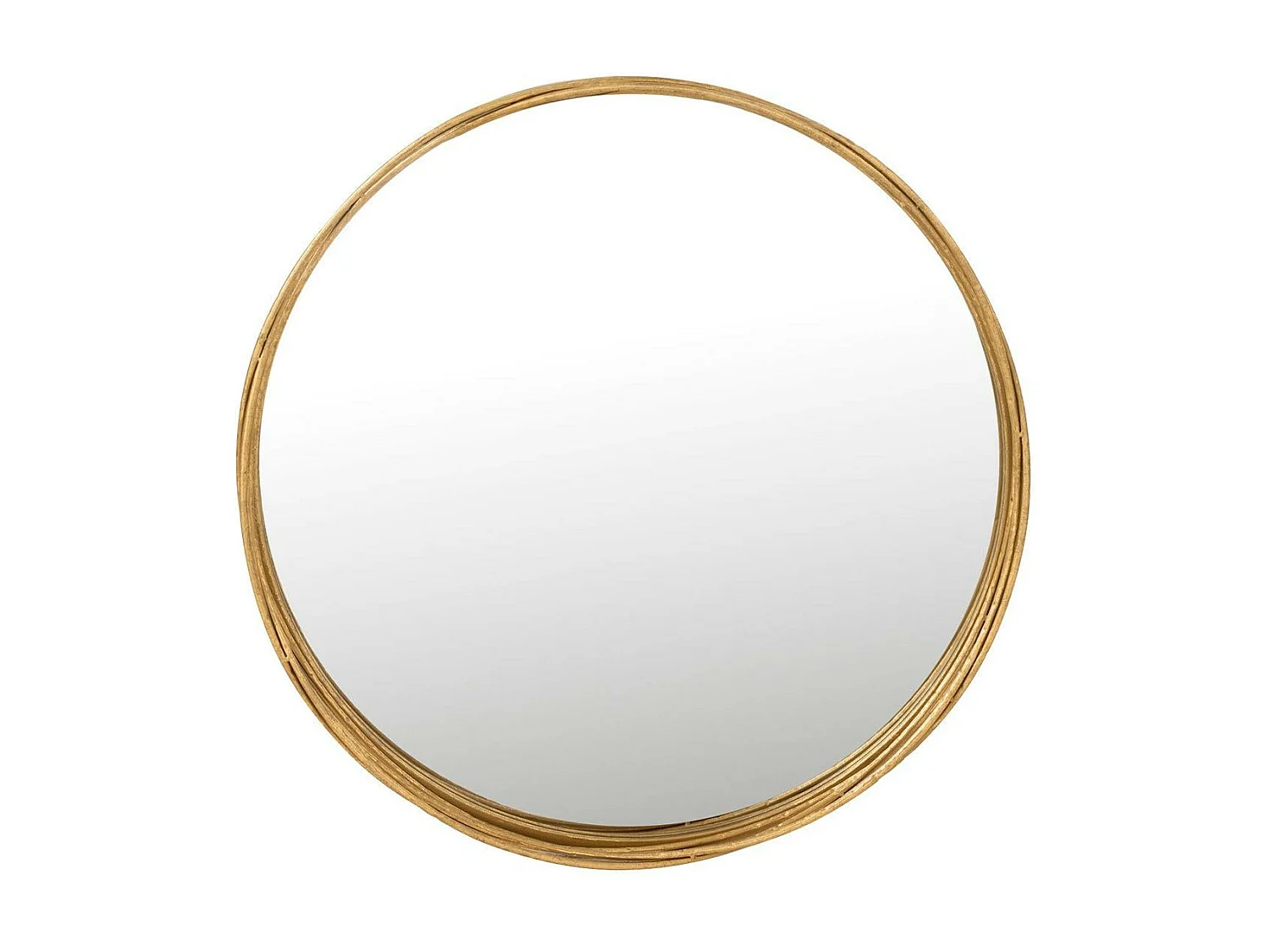 Miroir Mural en Métal Design "Aurora" 60cm Or