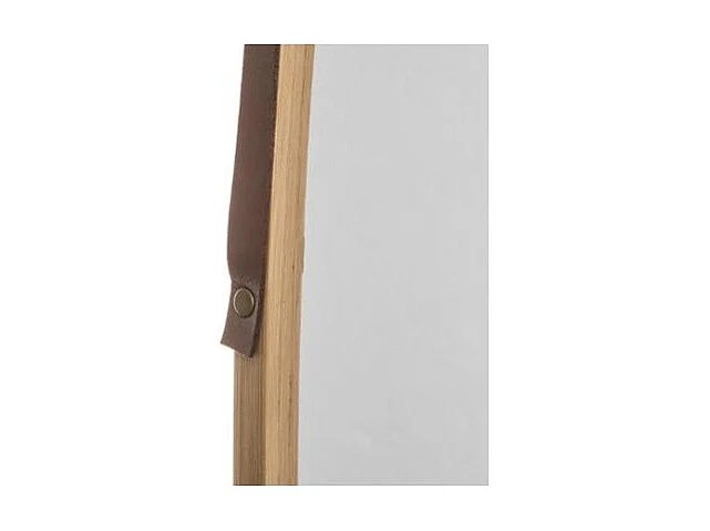 Miroir Mural Ovale avec Anse "Léa" 77cm Naturel