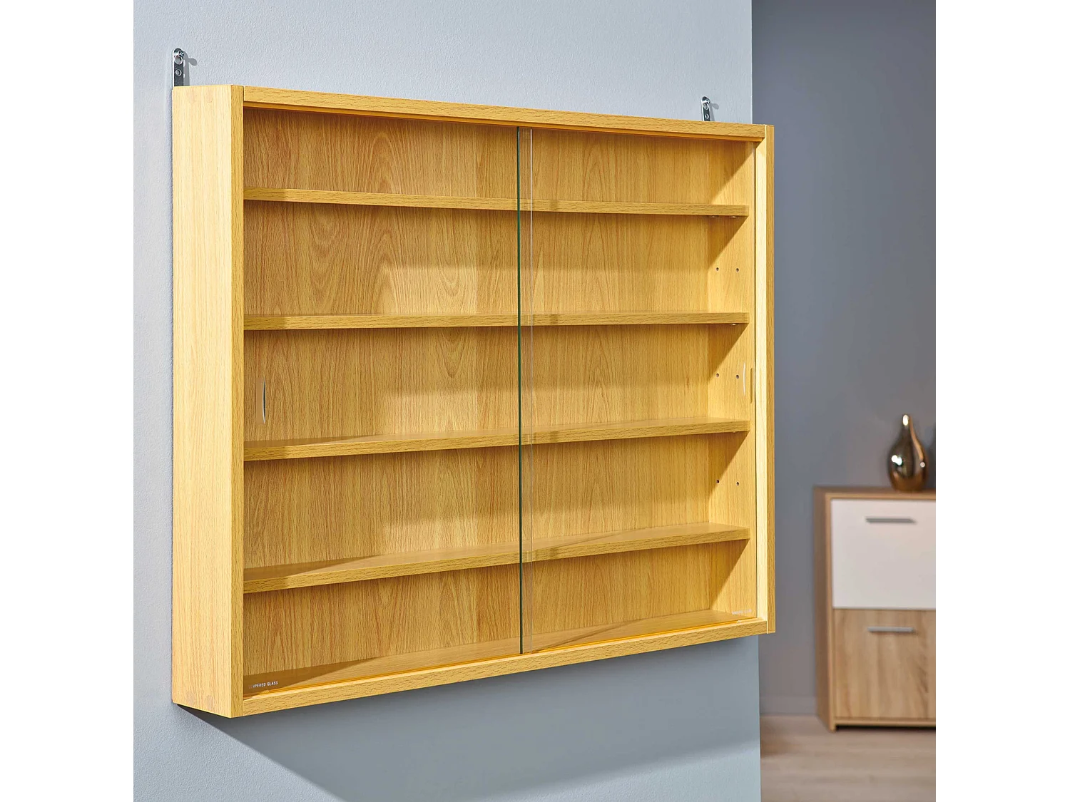 Vitrine Murale Miniatures "Collection" 80cm Naturel