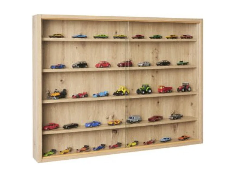 Vitrine Murale Miniatures "Collection" 80cm Chêne Artisan