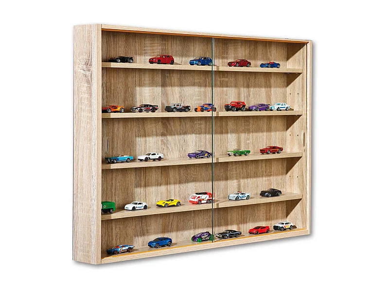 Vitrine Murale Miniatures "Collection" 80cm Chêne