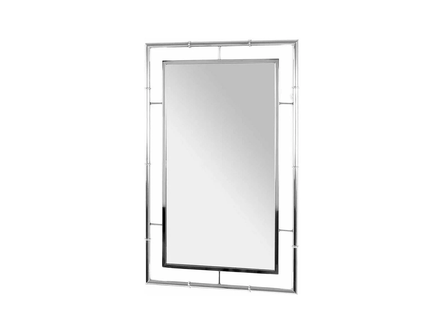 Miroir Mural Design "Cléo" 80cm Argent