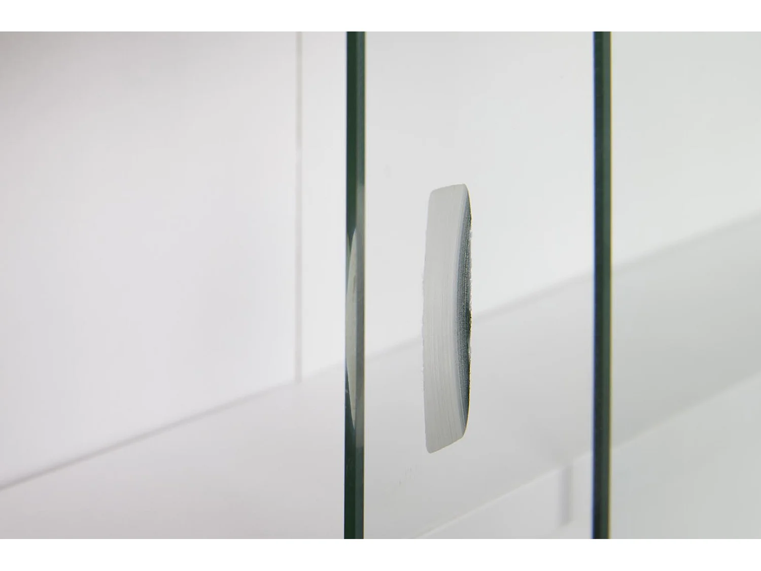 Vitrine Murale Collection "Sacuma" 83cm Gris & Blanc