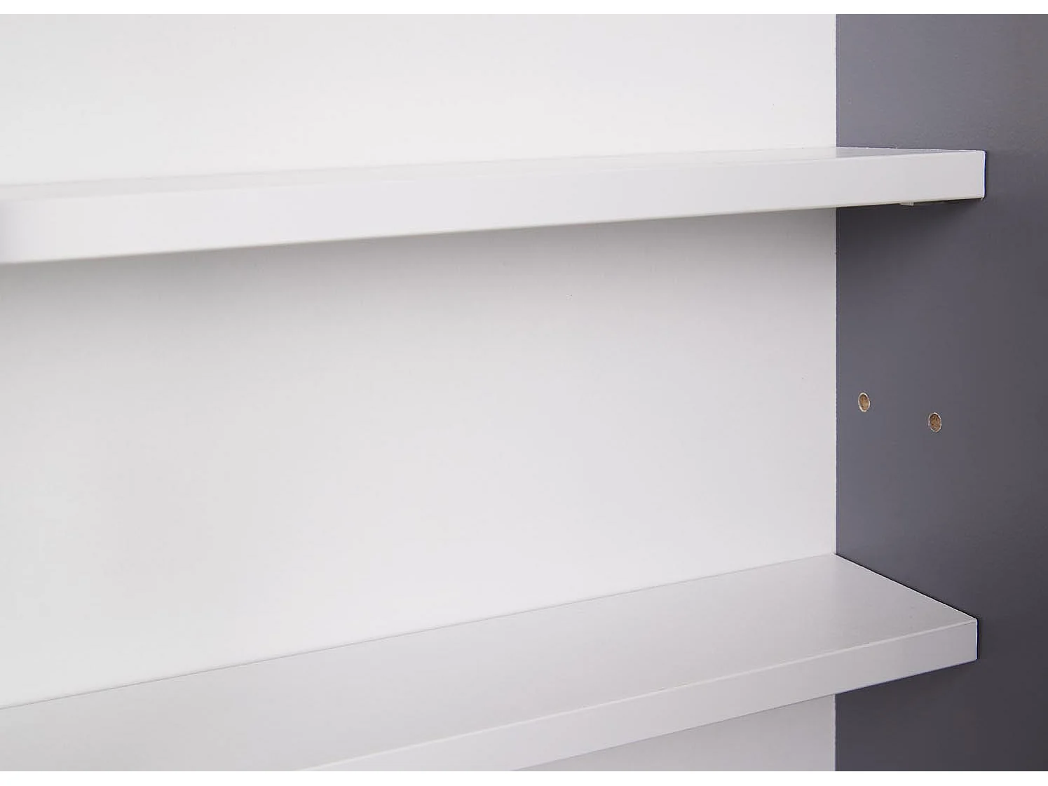 Vitrine Murale Collection "Sacuma" 83cm Gris & Blanc