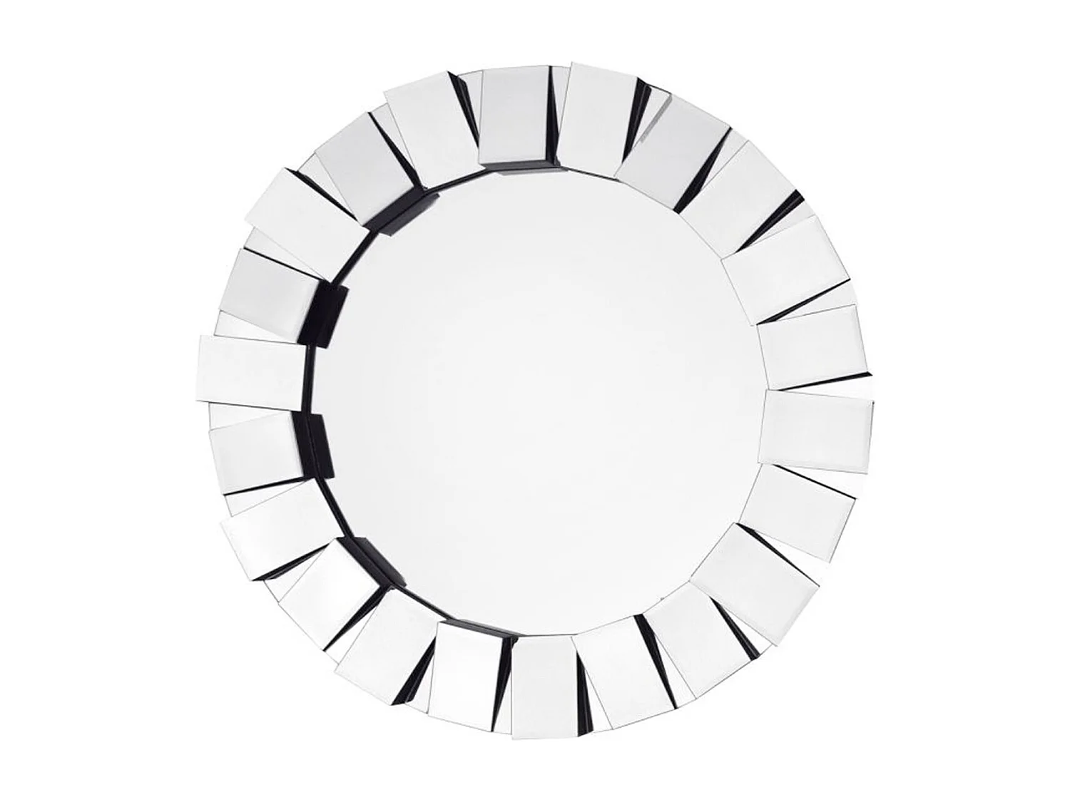 Miroir Mural Design "Fortuna" 80cm Argent