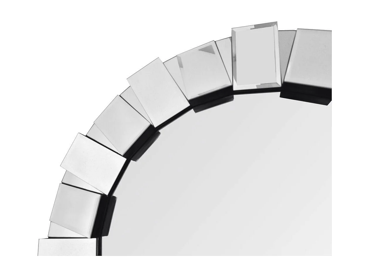 Miroir Mural Design "Fortuna" 80cm Argent