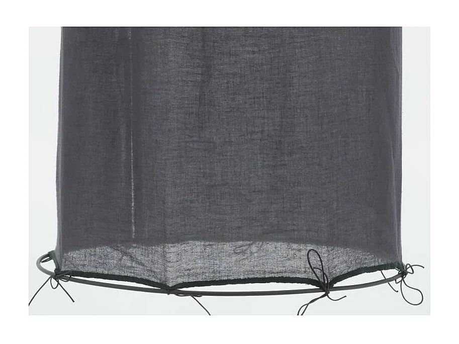 Abat-jour pour suspension en coton Riad Moyen Charbon