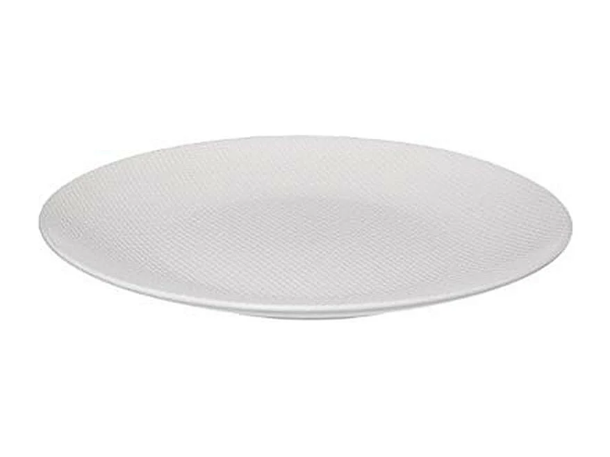 Lot de 6 Assiettes Plates "Céleste" 27cm Blanc
