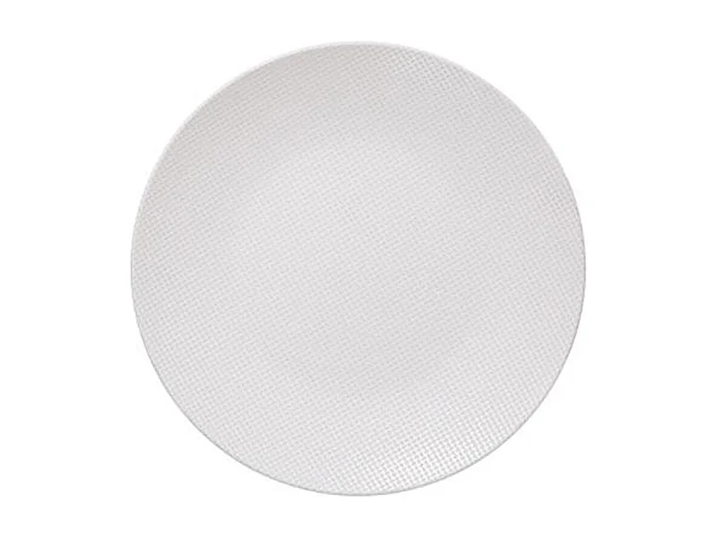 Lot de 6 Assiettes Plates "Céleste" 27cm Blanc