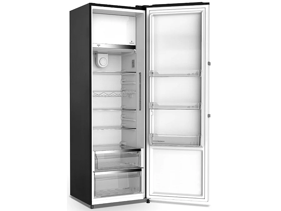 Schneider Réfrigérateur 1 porte 60cm 330l brassé noir - SCODF335B