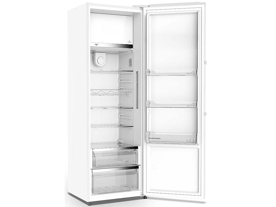 Schneider Réfrigérateur 1 porte 60cm 330l brassé blanc - SCODF335W