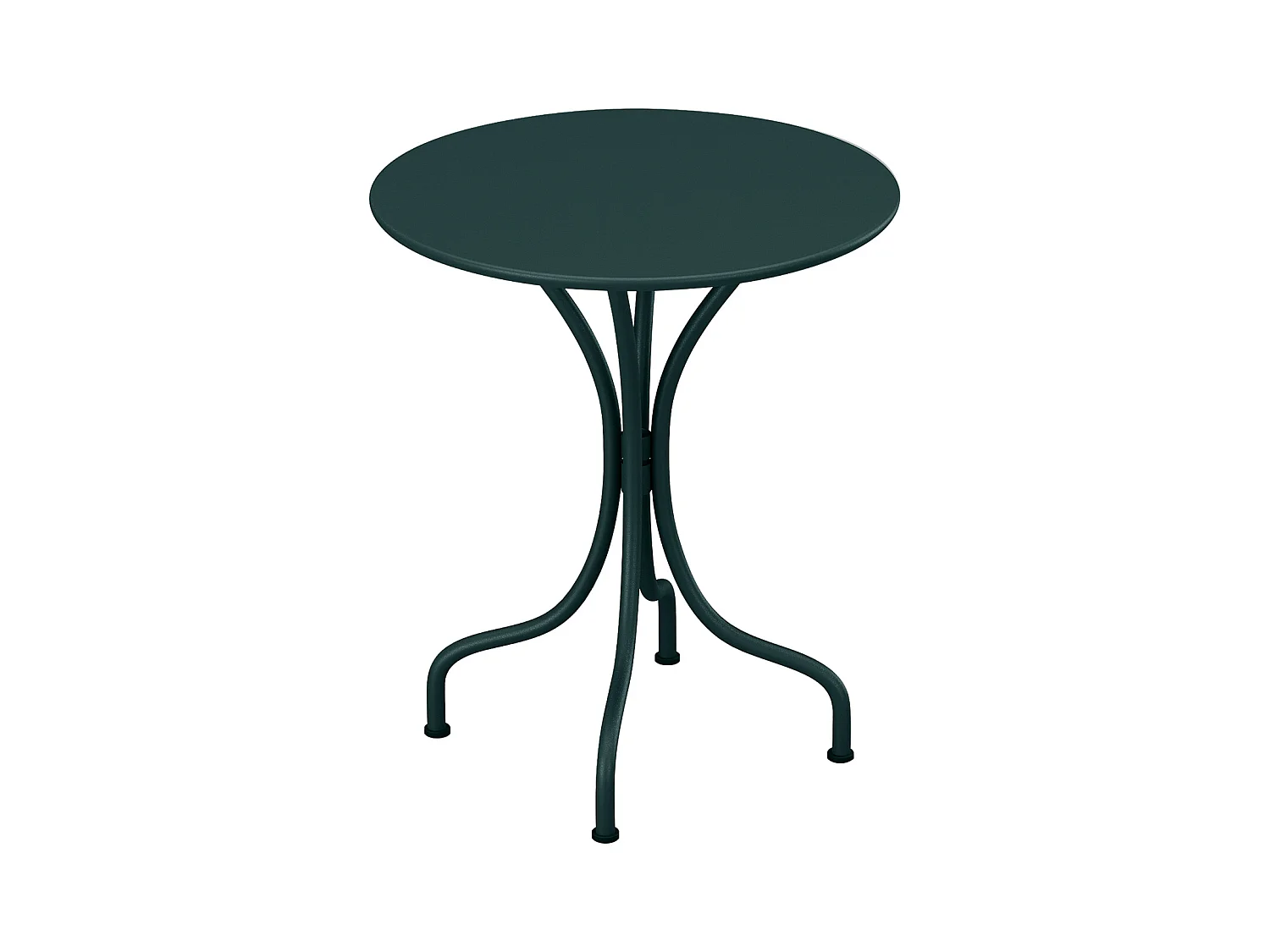 Mesa redonda de jardim D60 cm metal verde pinho - MIRMANDE de MYLIA