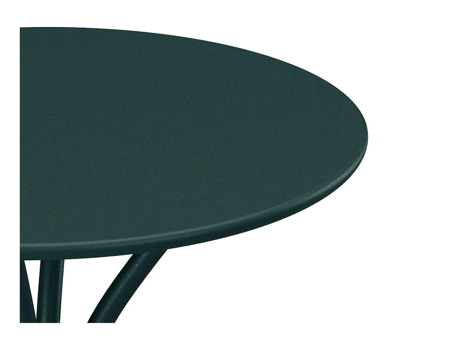 Rund hagebordet D.60 cm i metall - Grangrønn - MIRMANDE fra MYLIA