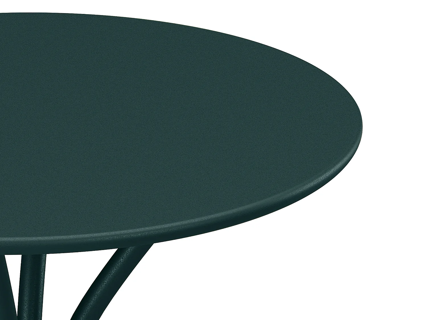 Table ronde de jardin D.60 cm en métal - Vert sapin - MIRMANDE de MYLIA