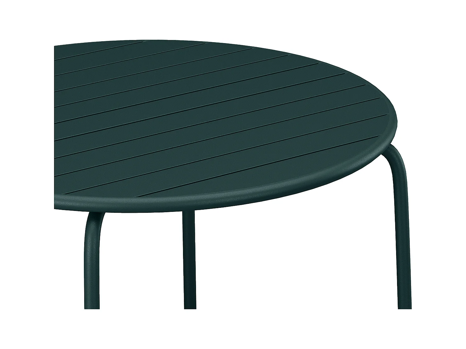 Rund hagemetallbord D.110 cm - Mørk grangrønn - MIRMANDE fra MYLIA