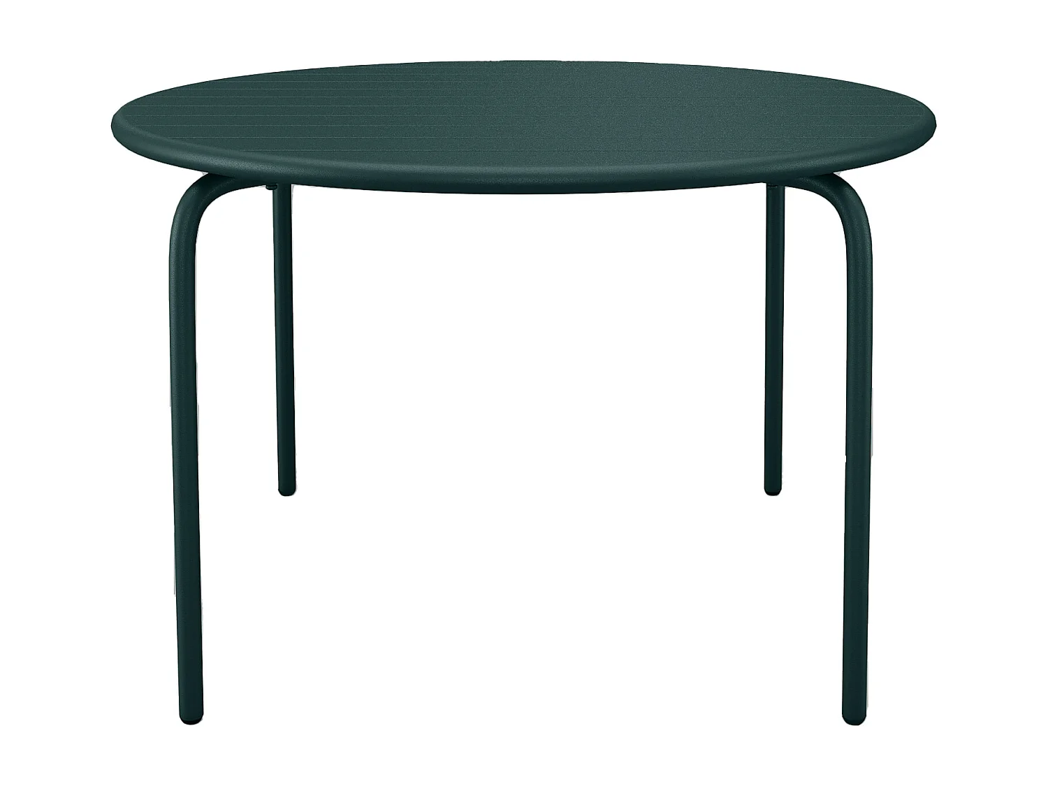 Tavolo tondo da giardino D.110 cm in Metallo Verde abete - MIRMANDE di MYLIA