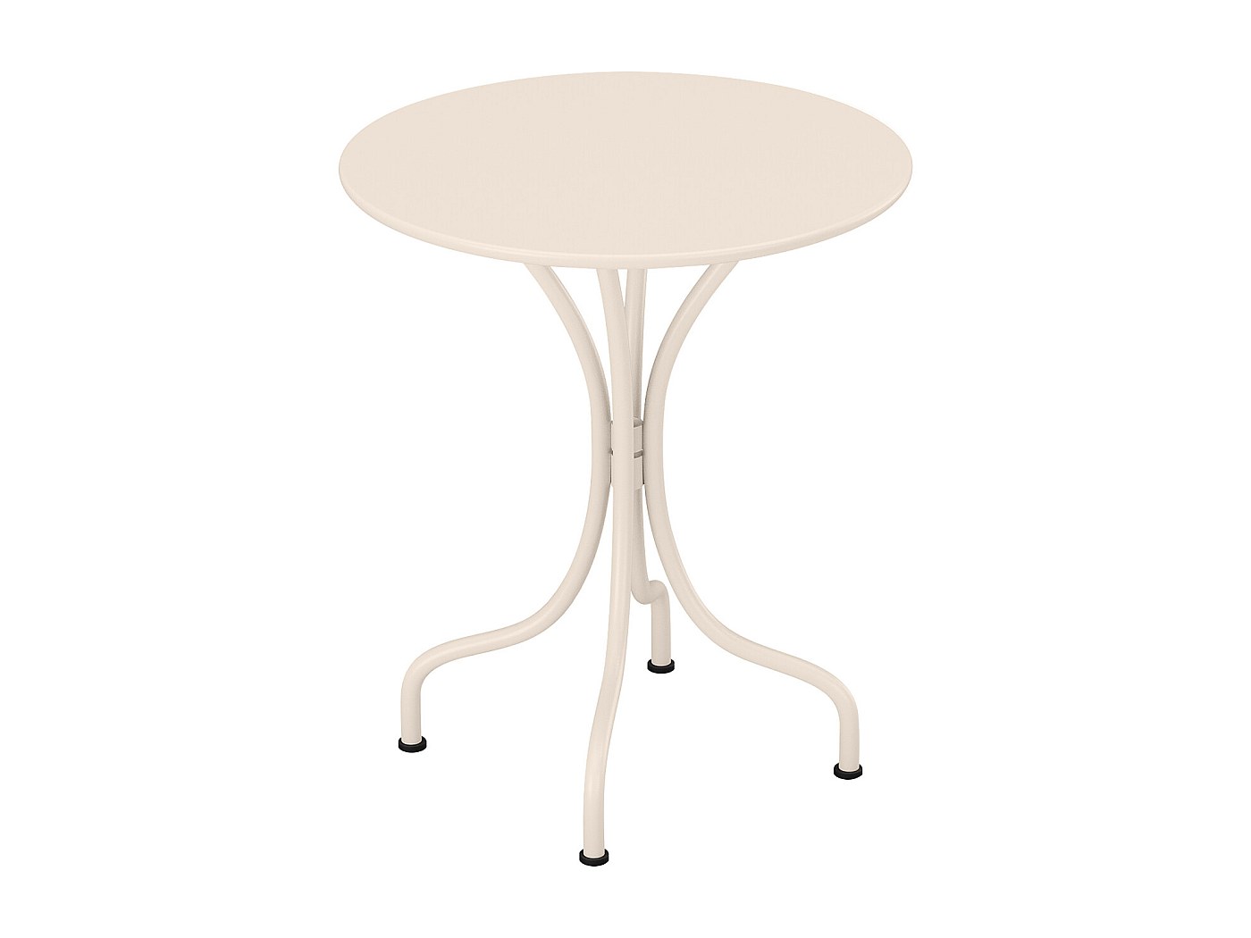 Beliani Tavolo Da Giardino Tondo Pieghevole In Metallo Verde - Design Retrò Con Piano A Filigrana, Facile Da Pulire - 2