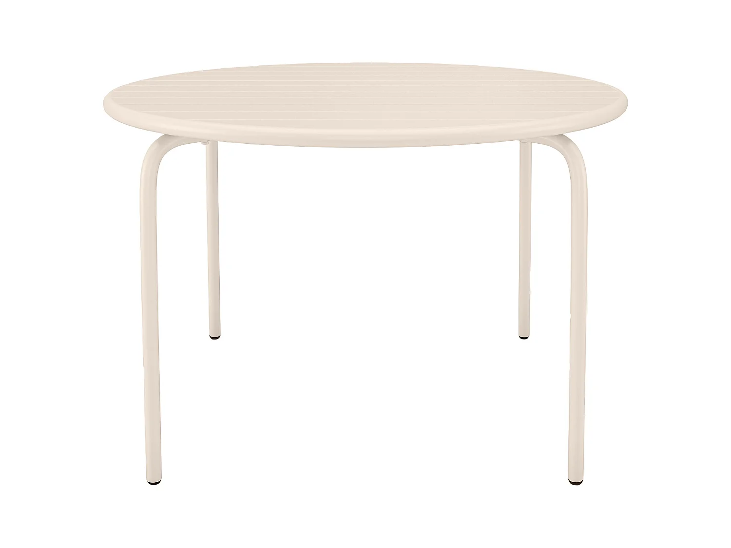 Rund hagebord D.110 cm i metall - Beige - MIRMANDE av MYLIA