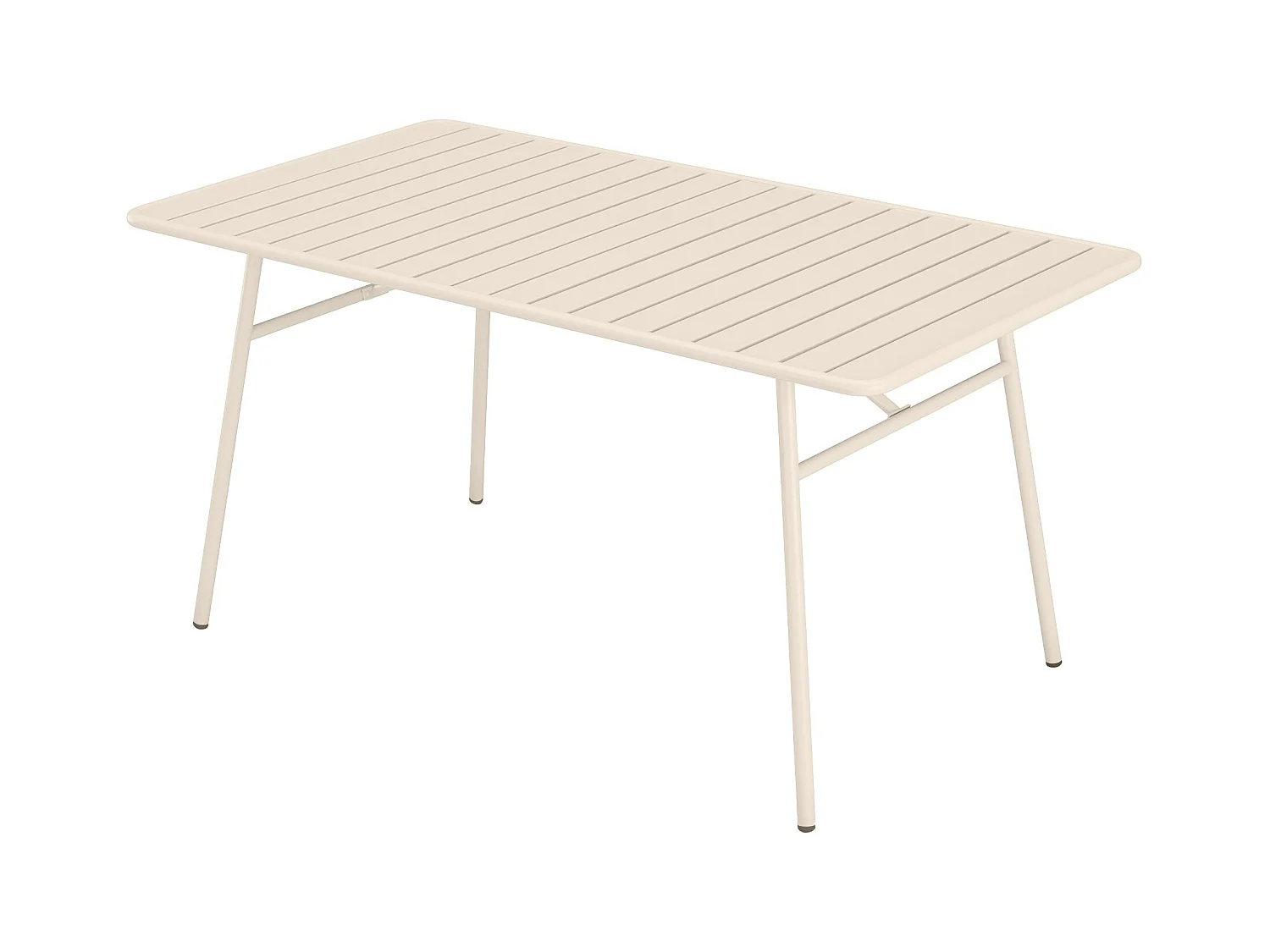 Gartentisch - L. 160 cm - Metall - Beige - MIRMANDE von MYLIA