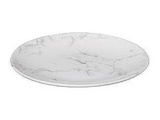 Lot de 6 Assiettes à Dessert "Geom" 20cm Blanc