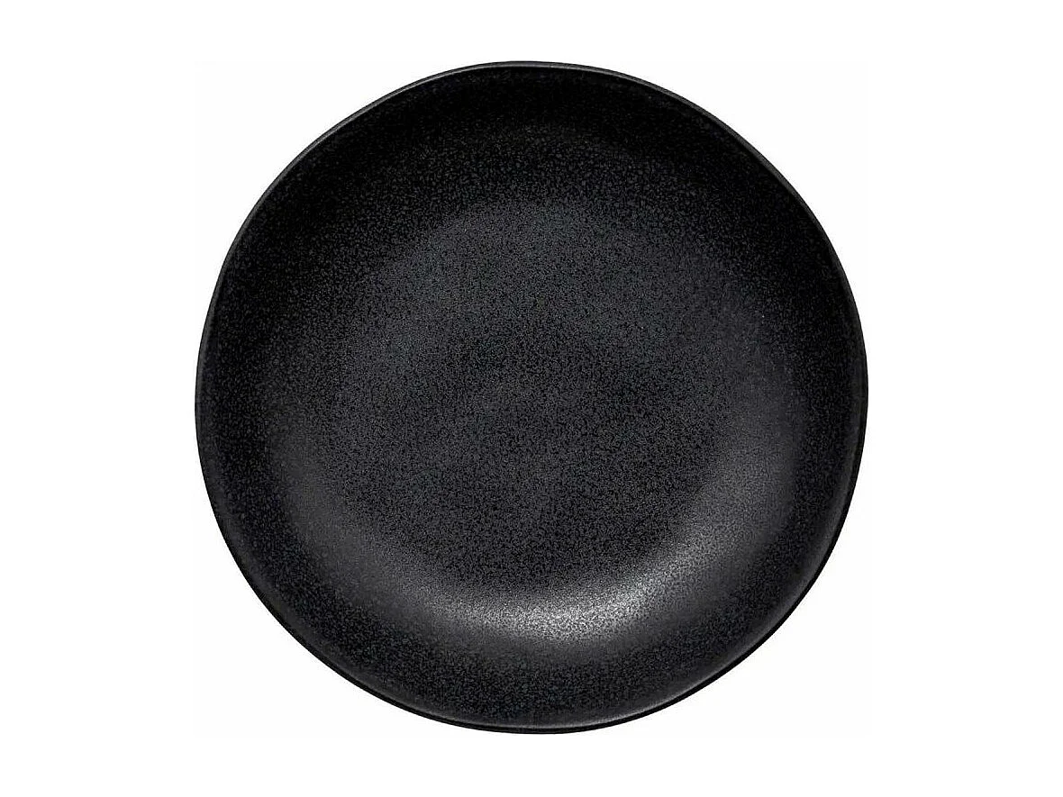 Lot de 6 Assiettes Creuses "Ysée" 20cm Noir