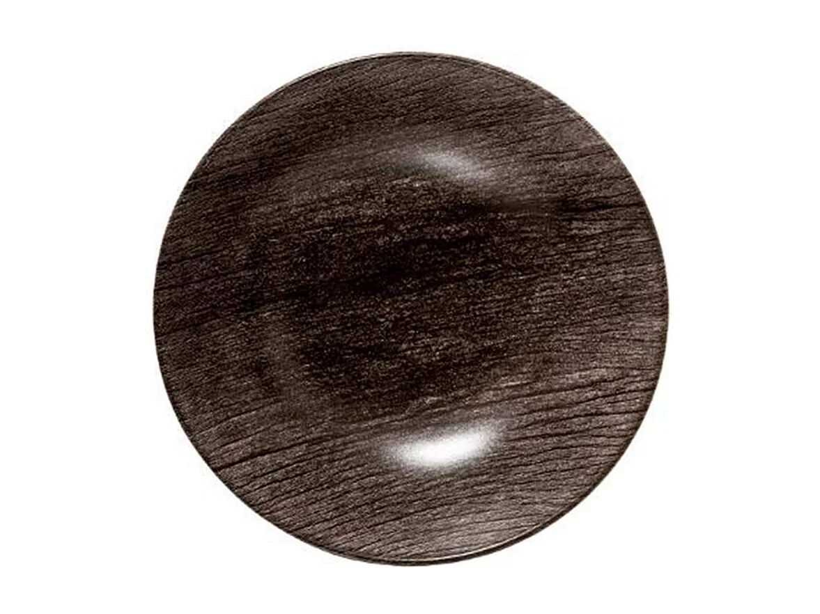 Lot de 6 Assiettes Creuses "Vie Sauvage" 20cm Noir