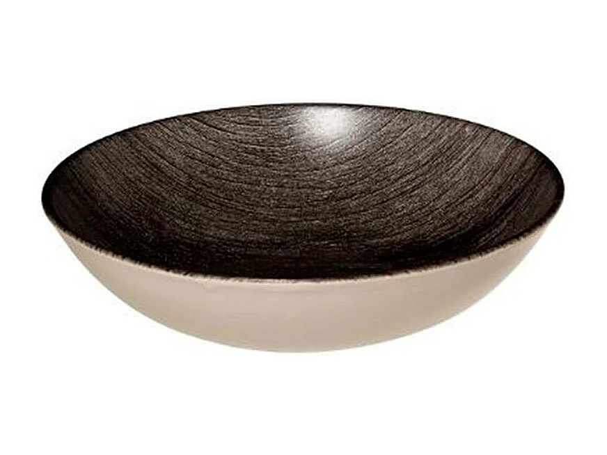 Lot de 6 Assiettes Creuses "Vie Sauvage" 20cm Noir