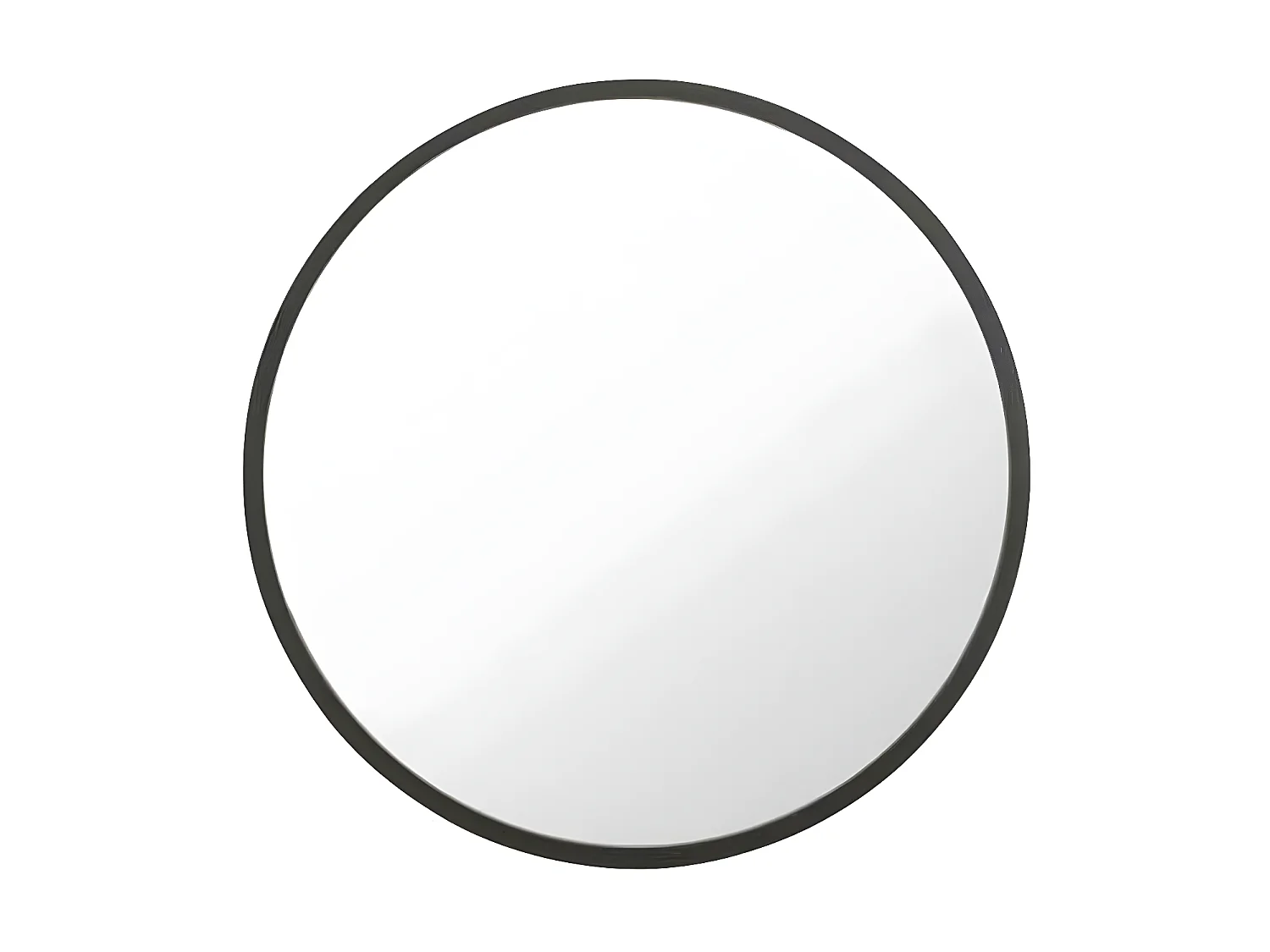 Miroir Mural Design "Matazo" 80cm Noir Mat