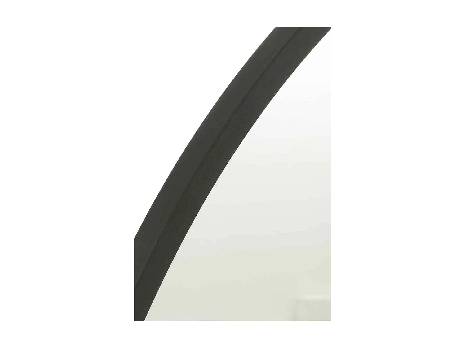 Miroir Mural Design "Matazo" 80cm Noir Mat