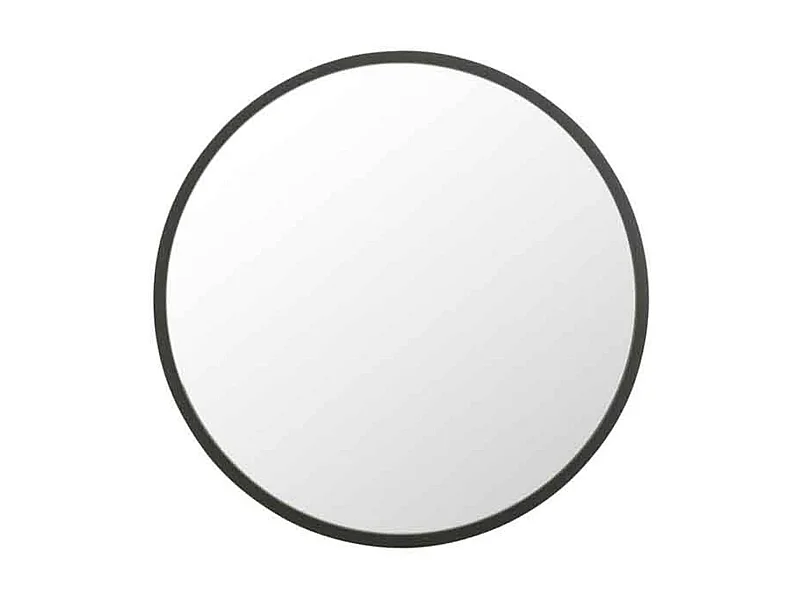 Miroir Mural Design "Matazo" 80cm Noir Mat