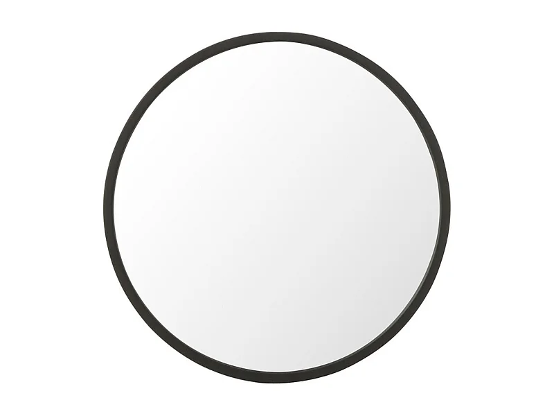 Miroir Mural Design "Matazo" 40cm Noir Mat