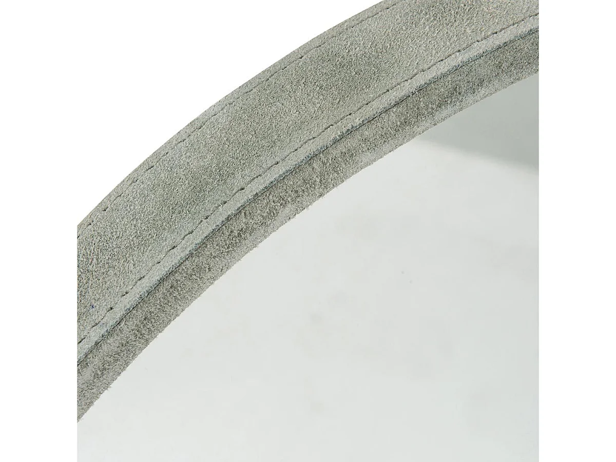 Miroir Mural Design en Cuir "Tortu" 41cm Vert