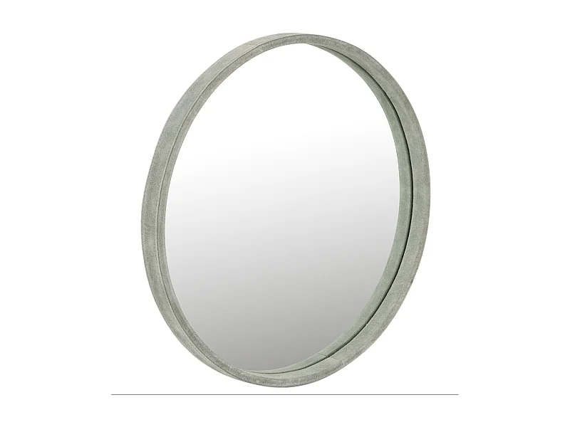 Miroir Mural Design en Cuir "Tortu" 41cm Vert