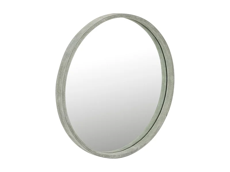 Miroir Mural Design en Cuir "Tortu" 41cm Vert