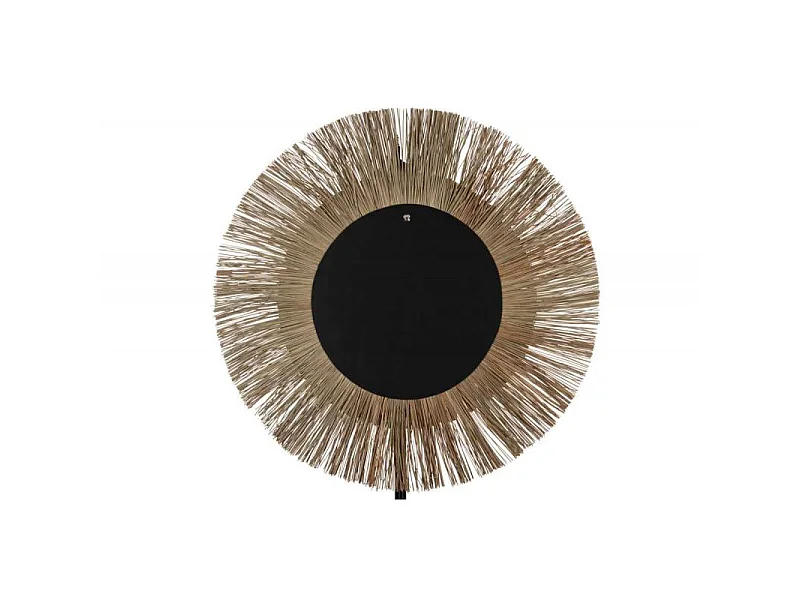 Miroir Mural Rond "Mendi" 110cm Naturel