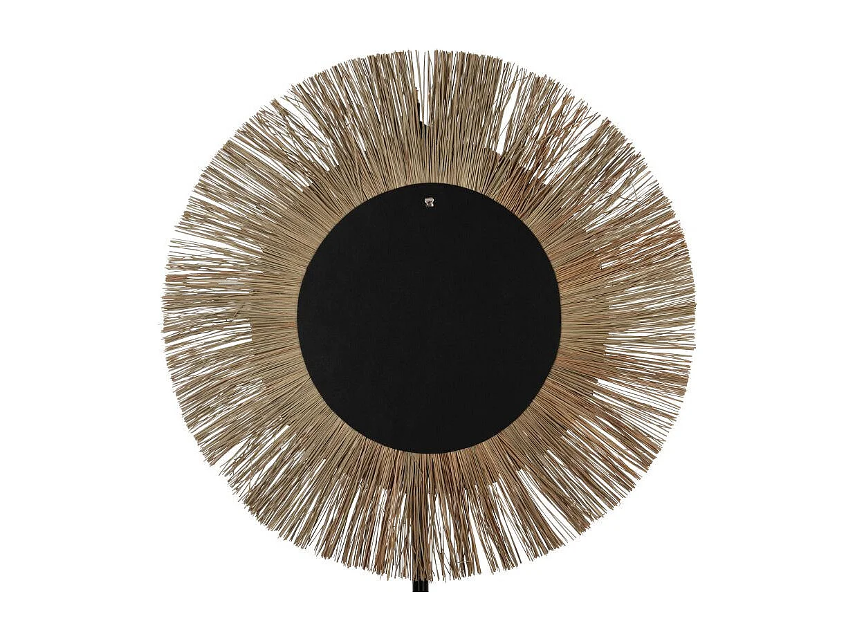 Miroir Mural Rond "Mendi" 110cm Naturel