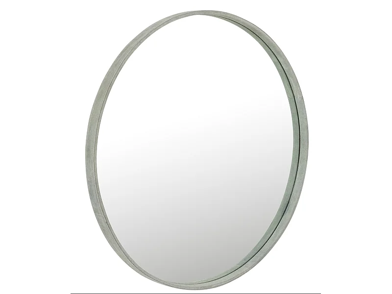 Miroir Mural Design en Cuir "Tortu" 60cm Vert