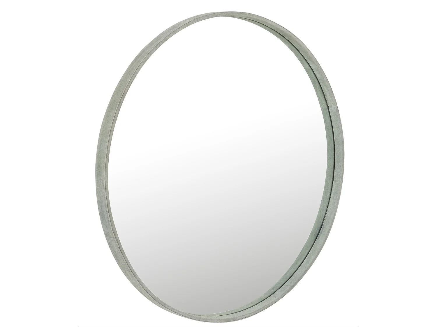 Miroir Mural Design en Cuir "Tortu" 60cm Vert