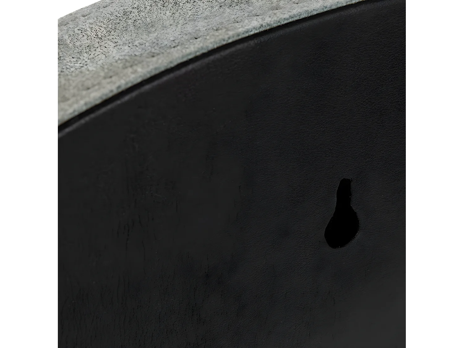 Miroir Mural Design en Cuir "Tortu" 60cm Vert