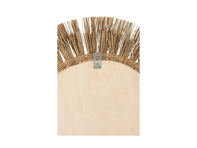 Miroir Mural Rond "Breeze" 66cm Naturel