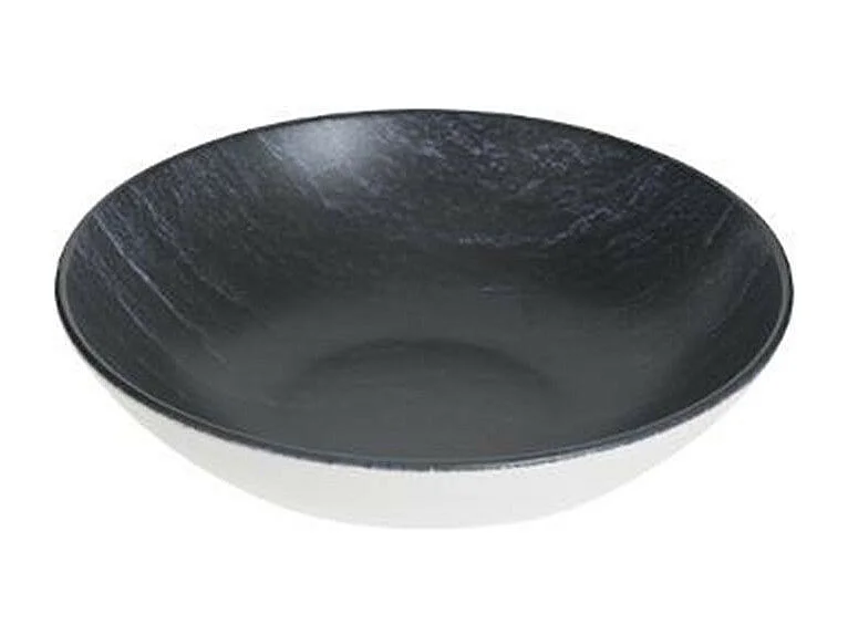 Lot de 6 Assiettes Creuses "Cadence" 20cm Noir
